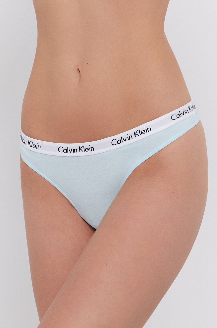 Calvin Klein Underwear Tangá tyrkysová farba - Pepit.sk