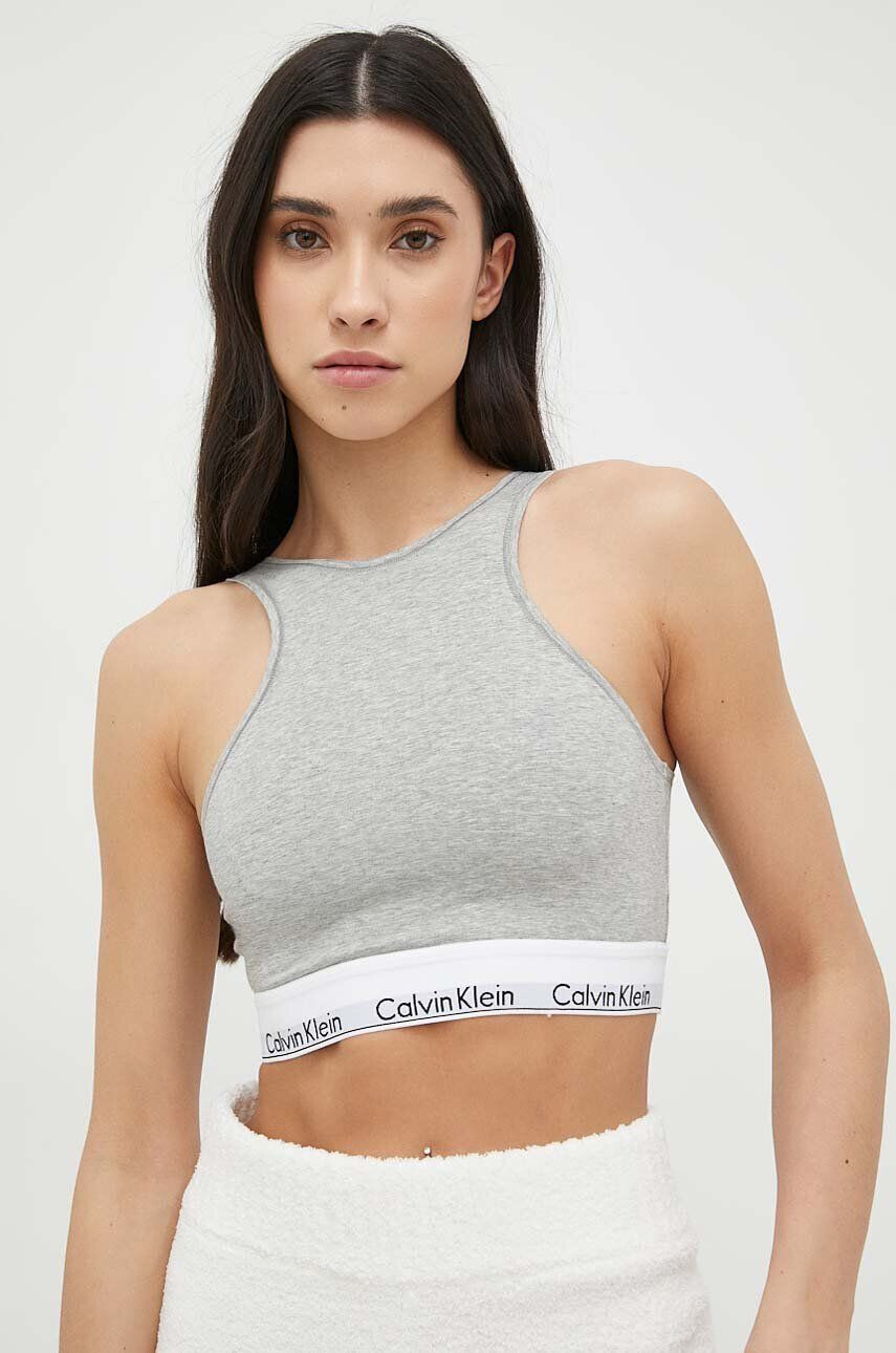 Calvin Klein Underwear Top dámsky šedá farba - Pepit.sk