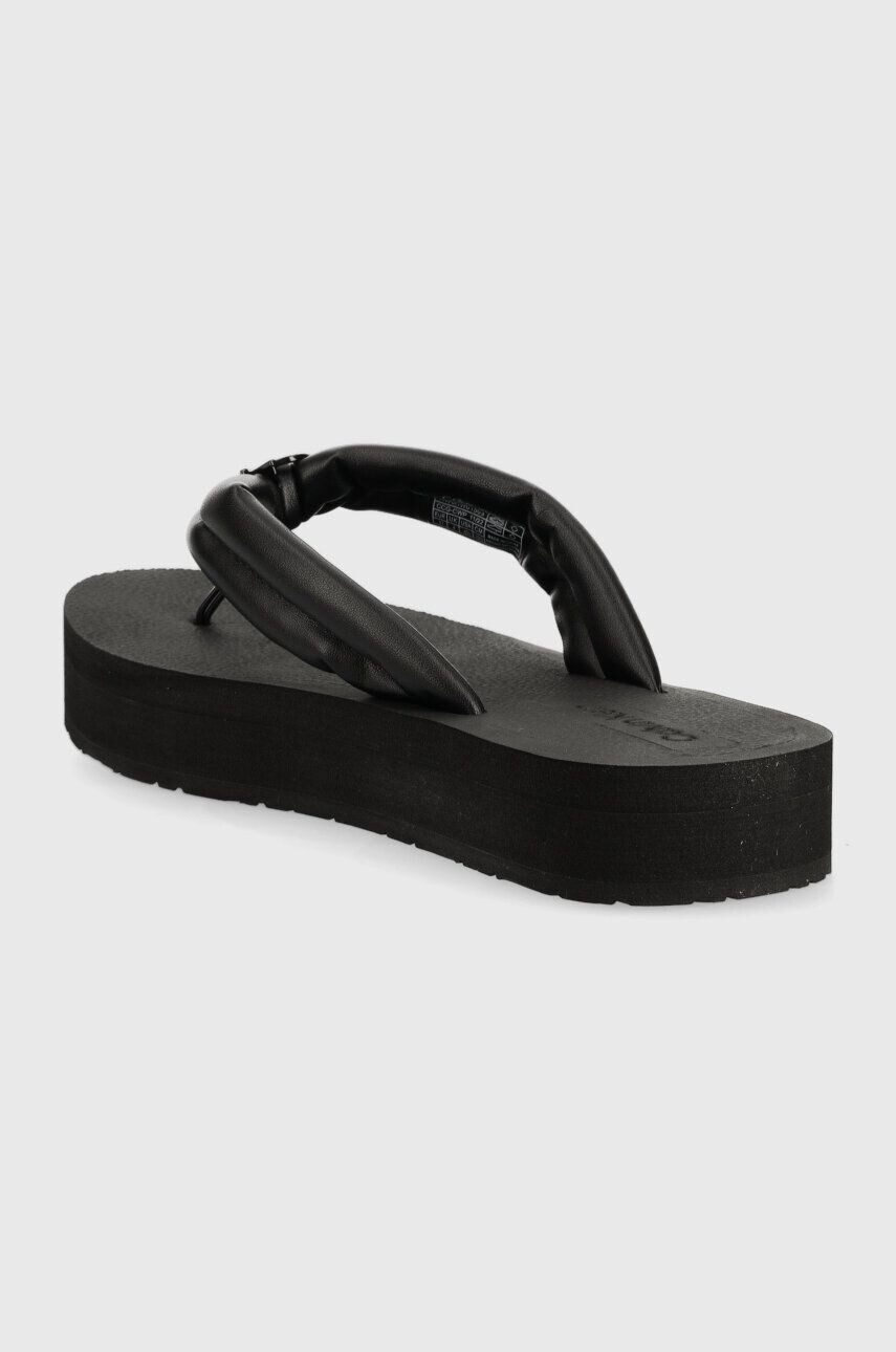 Calvin Klein Žabky FLATFORM FLIP FLOP W/HW dámske čierna farba na platforme HW0HW01503 - Pepit.sk