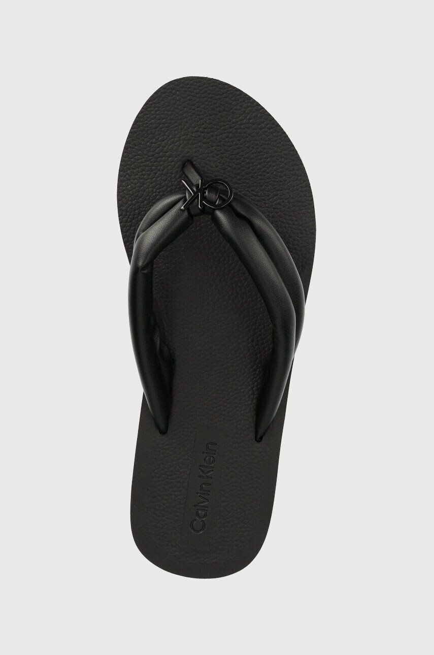 Calvin Klein Žabky FLATFORM FLIP FLOP W/HW dámske čierna farba na platforme HW0HW01503 - Pepit.sk