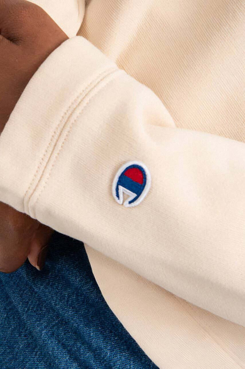 Champion Mikina Crewneck Sweatshirt 113368-YS094 dámska béžová farba jednofarebná - Pepit.sk