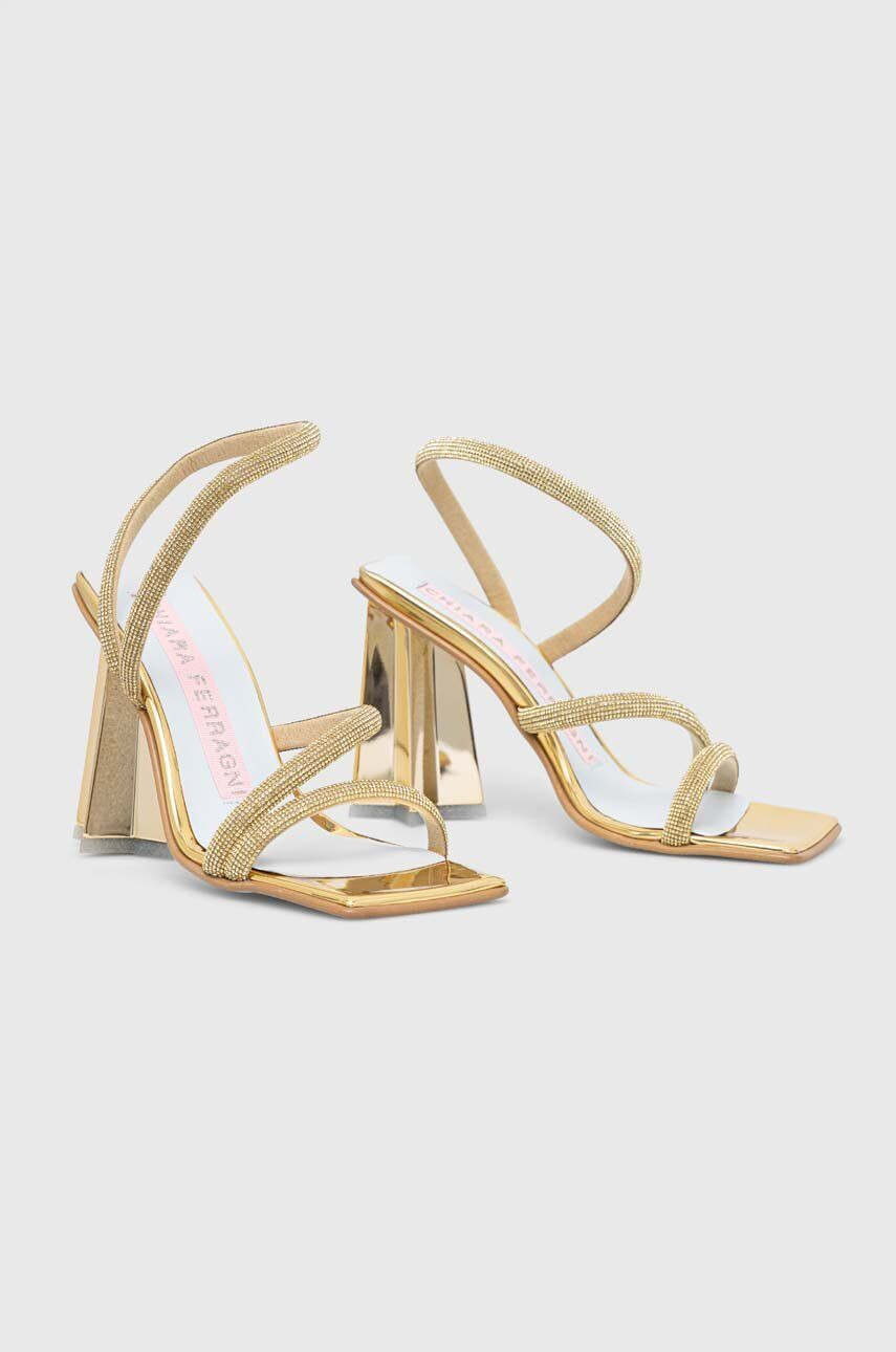 Chiara Ferragni Sandále CF3136_005 zlatá farba CF STAR HEEL 100 - Pepit.sk