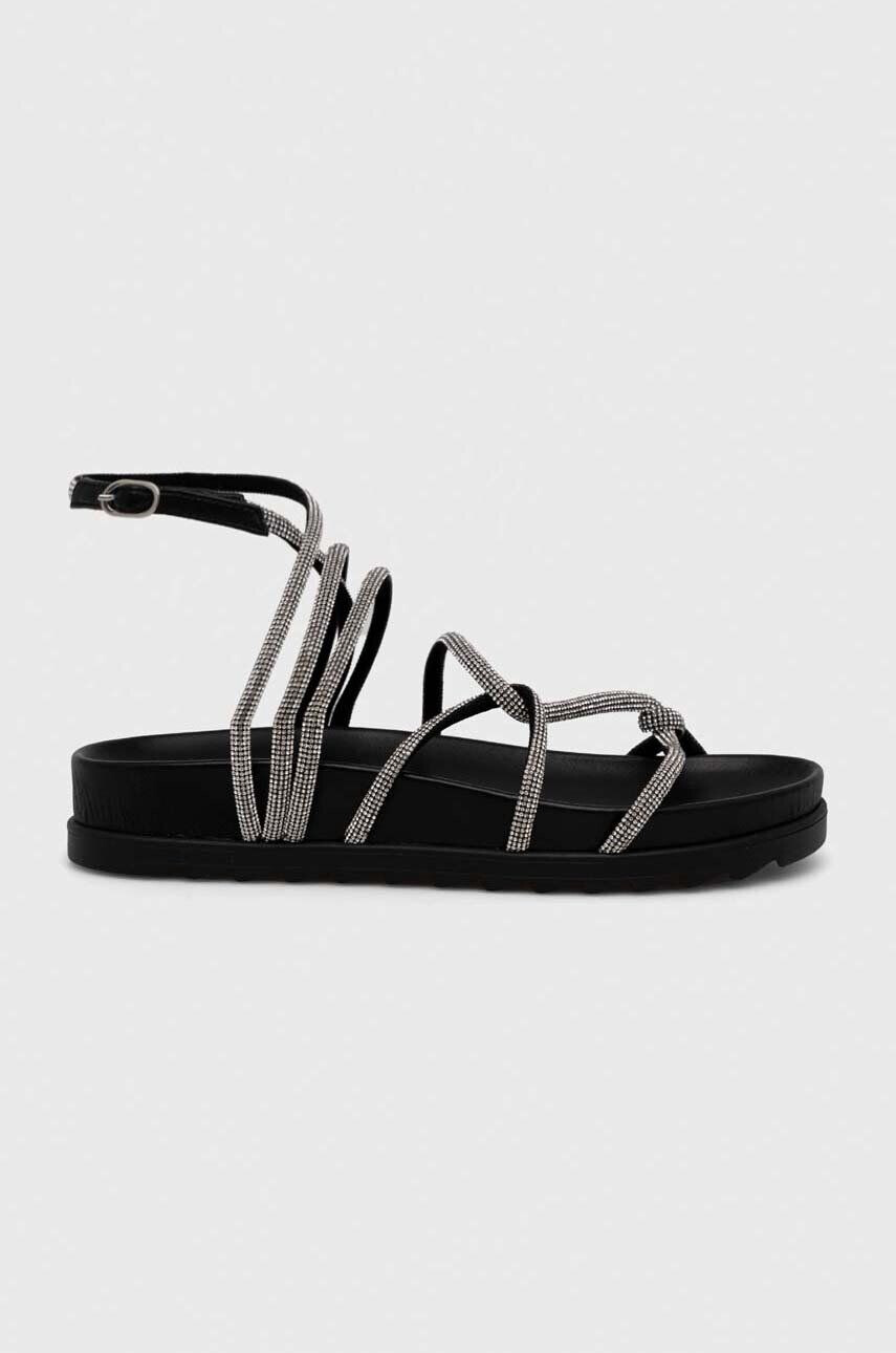 Chiara Ferragni Sandále CF3148_001 dámske čierna farba CF CABLE SANDAL - Pepit.sk