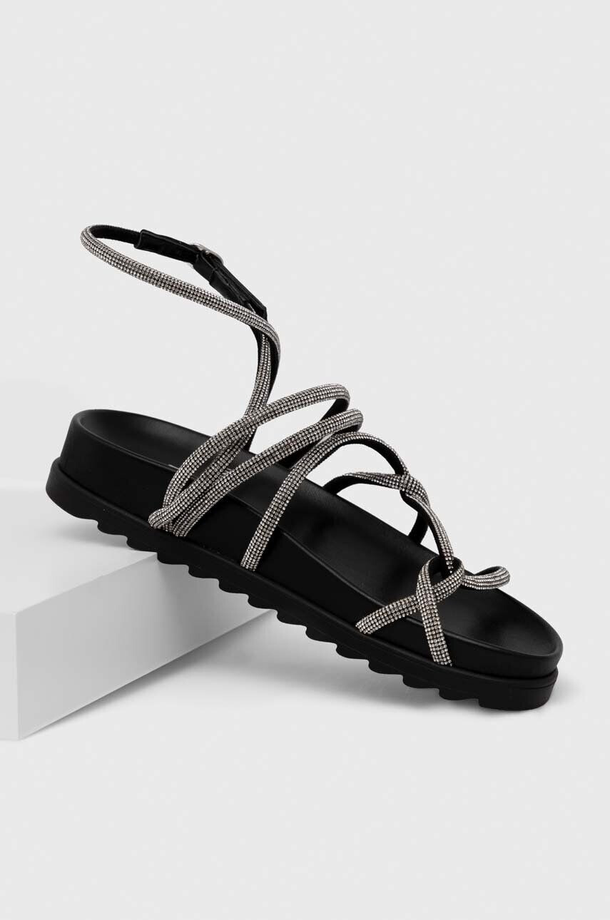 Chiara Ferragni Sandále CF3148_001 dámske čierna farba CF CABLE SANDAL - Pepit.sk