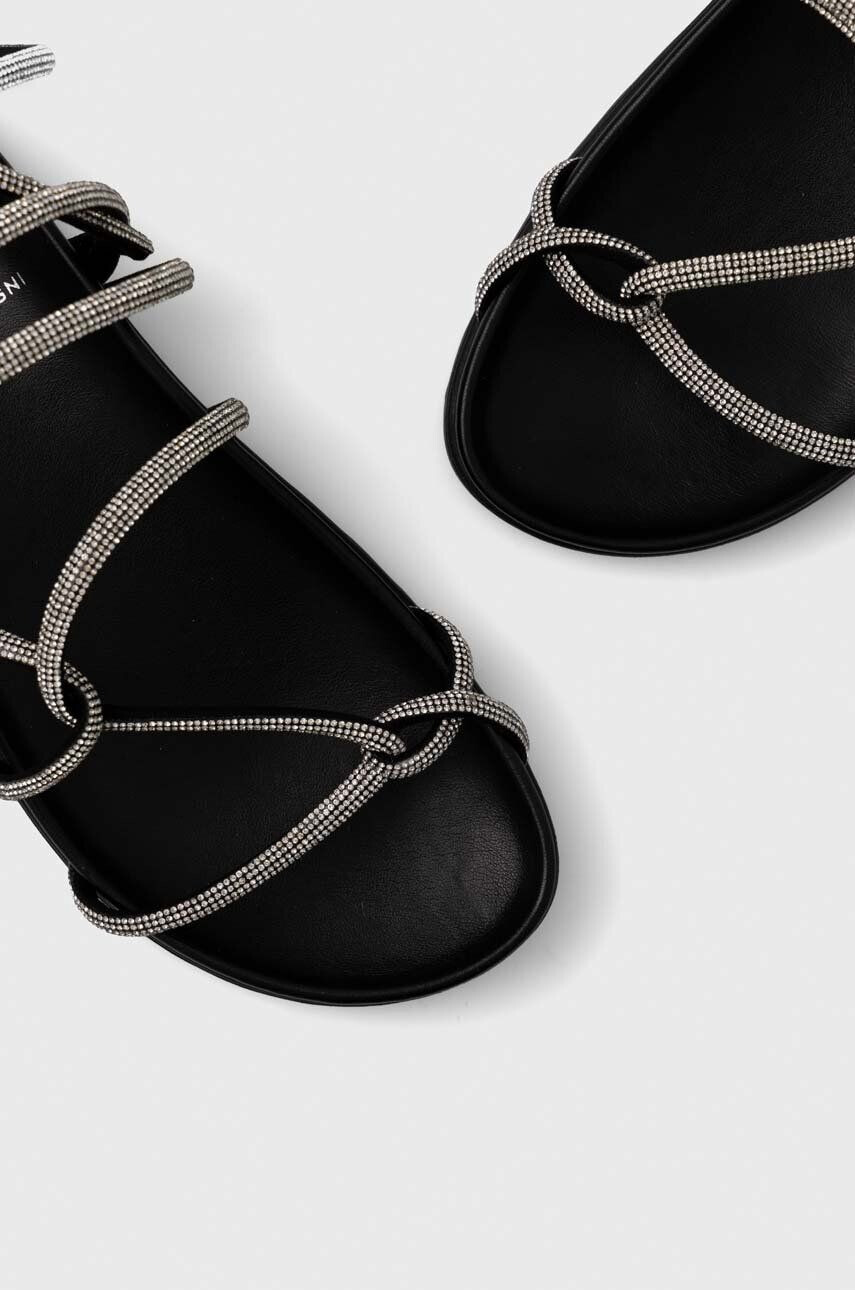 Chiara Ferragni Sandále CF3148_001 dámske čierna farba CF CABLE SANDAL - Pepit.sk