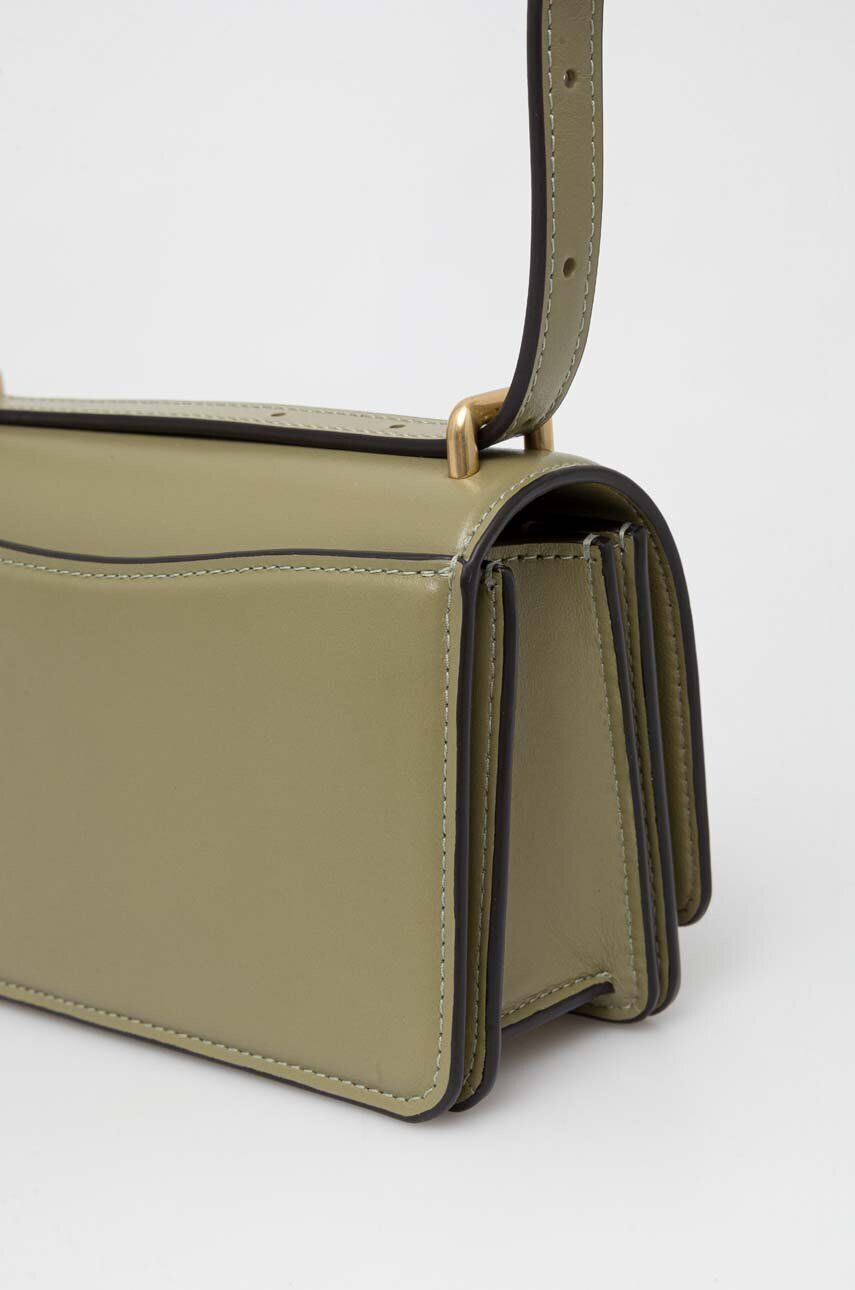 Coach Kožená kabelka Crossbody Bandit Crossbody zelená farba - Pepit.sk