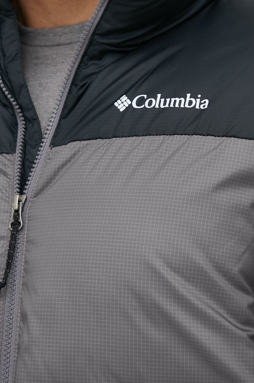 Columbia Bunda M Puffect II Jacket pánska šedá farba zimná 2025821 - Pepit.sk