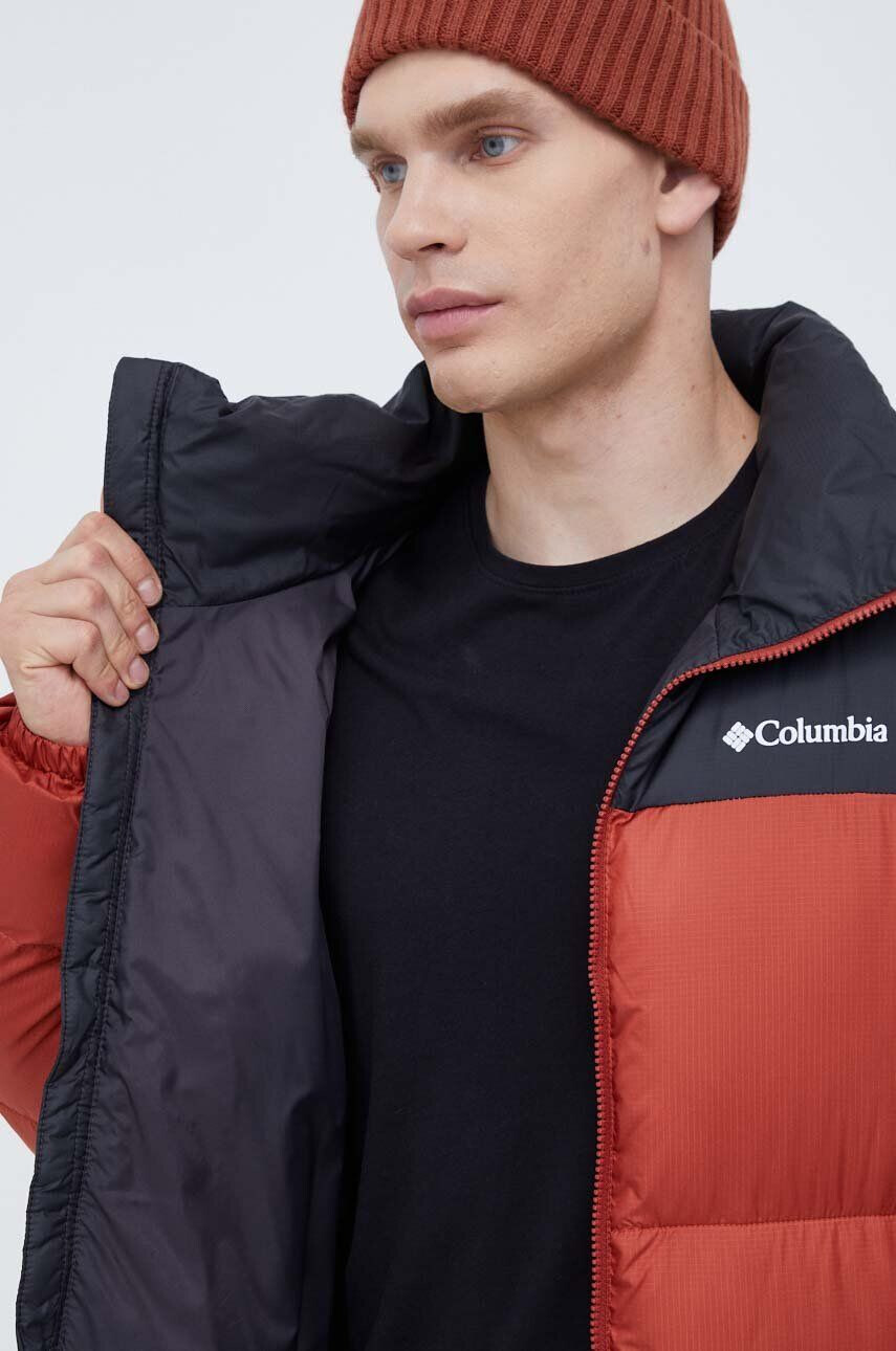 Columbia Bunda M Puffect II Jacket pánska červená farba zimná 2025821 - Pepit.sk