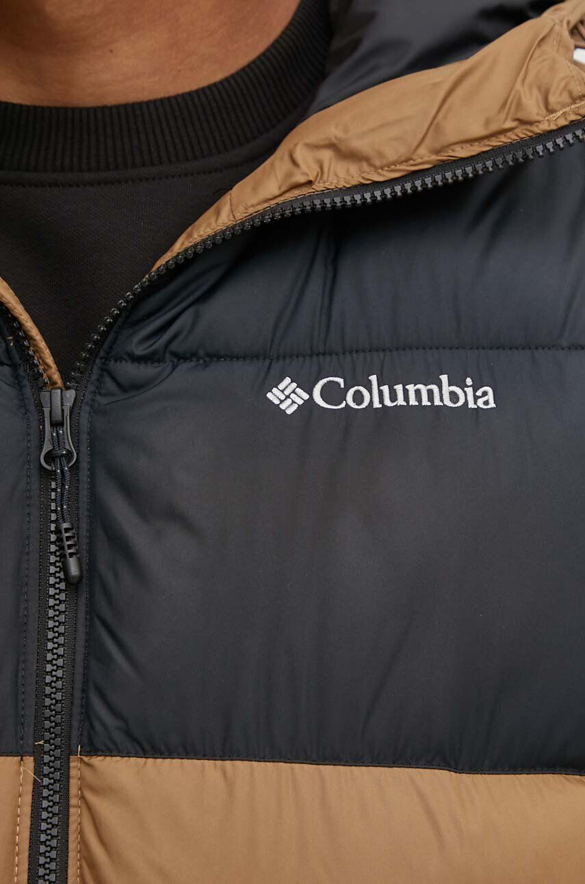 Columbia Bunda M Pike Lake II Hooded Ja pánska hnedá farba zimná 2050931 - Pepit.sk