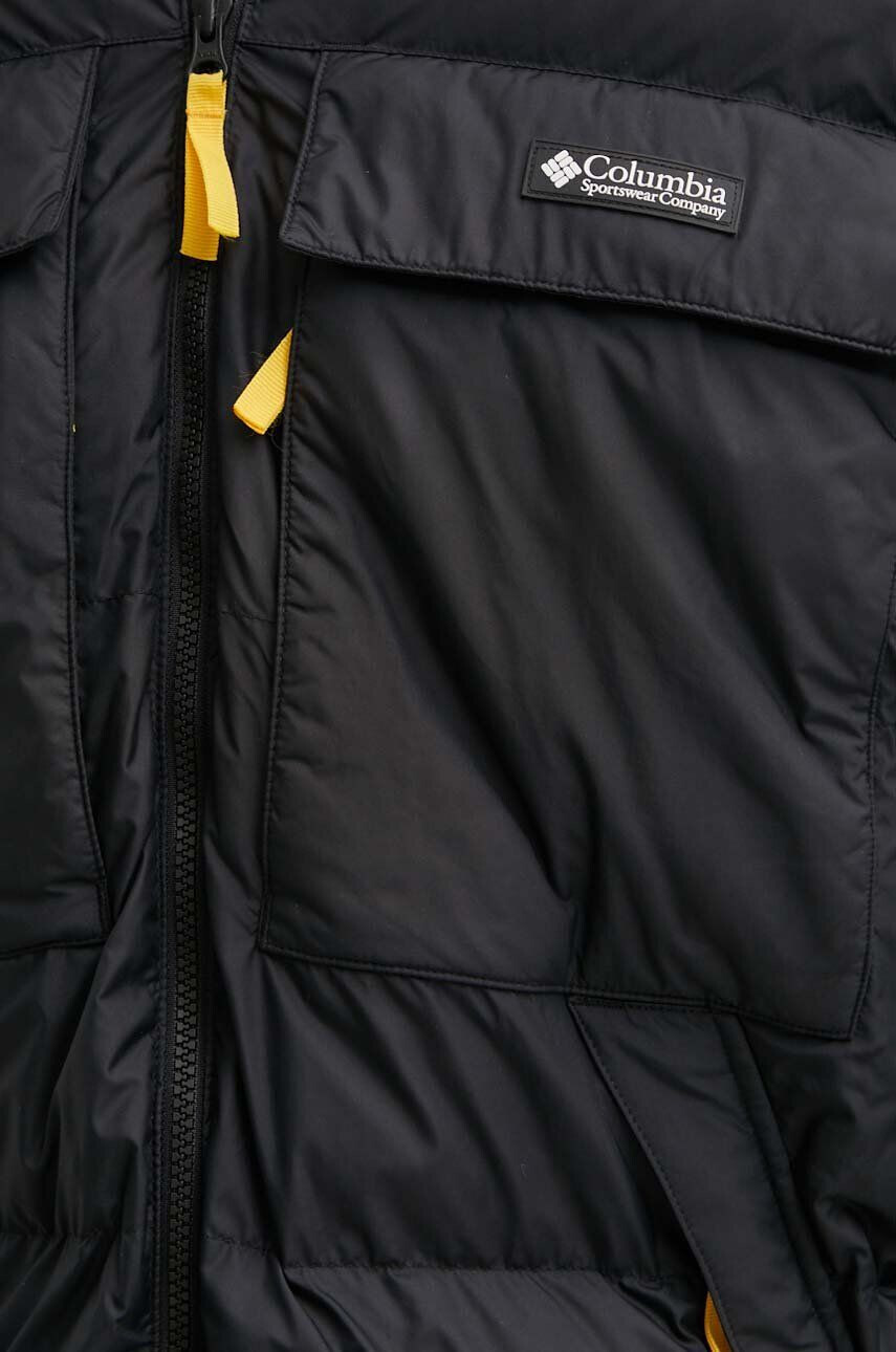 Columbia Bunda Ballistic Ridge Oversized Puffer pánska čierna farba zimná oversize - Pepit.sk