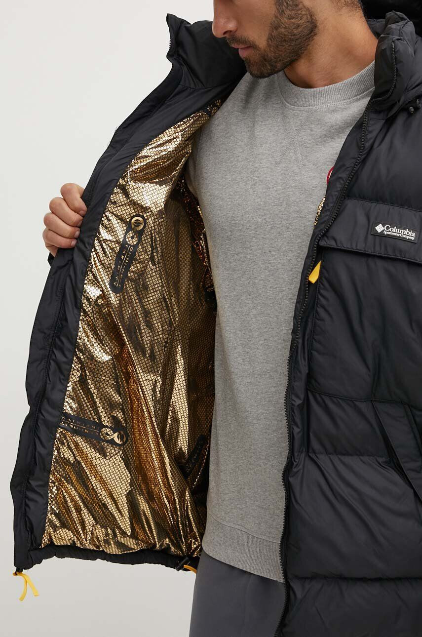 Columbia Bunda Ballistic Ridge Oversized Puffer pánska čierna farba zimná oversize - Pepit.sk