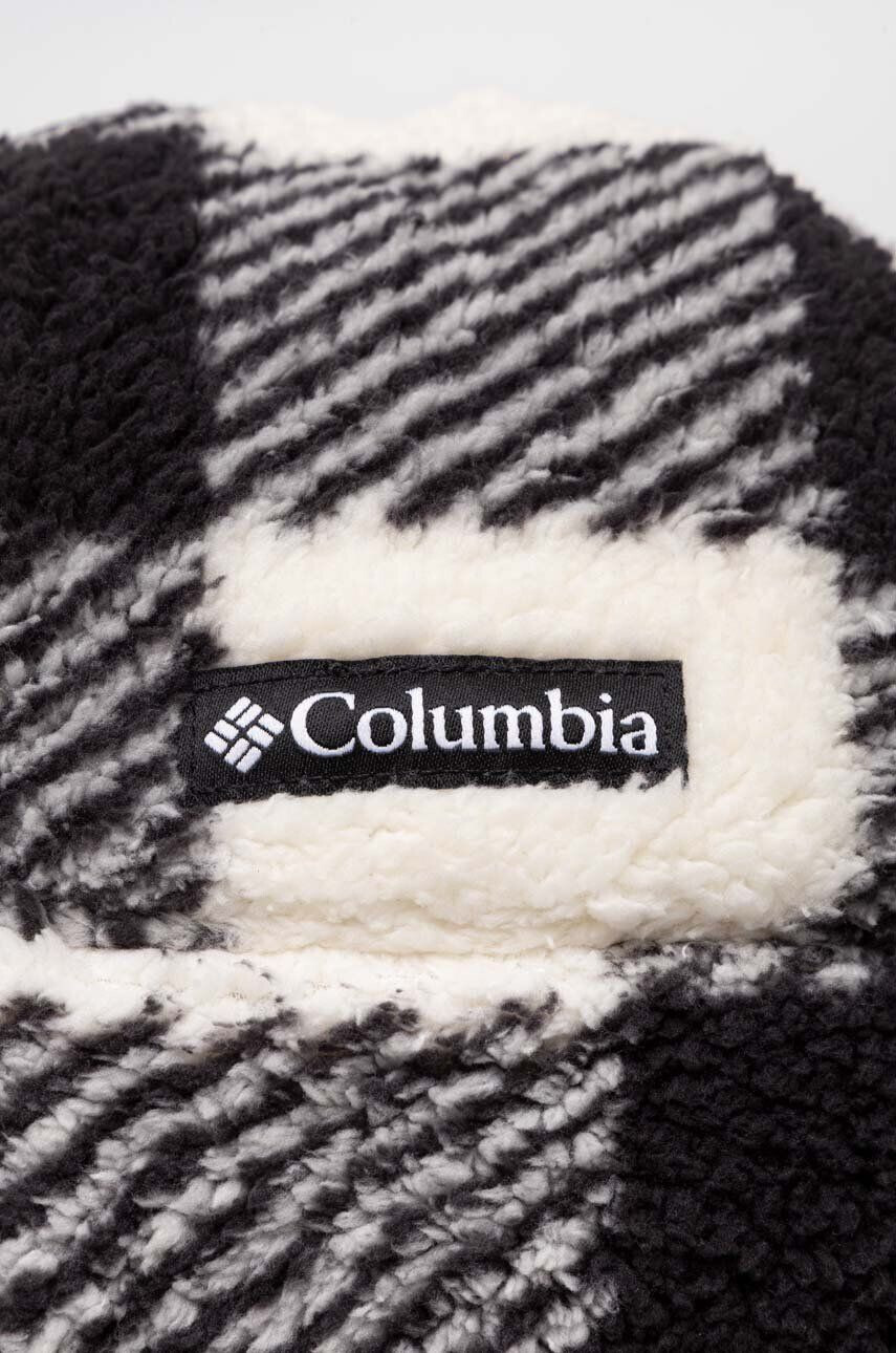 Columbia Čiapka Youth Rugged Ridge Sherp čierna farba biela z hrubej pleteniny - Pepit.sk