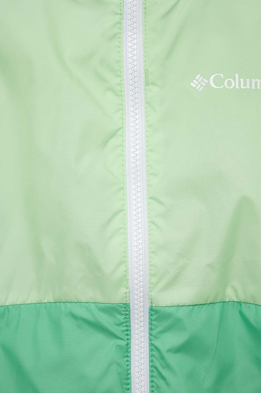 Columbia Detská bunda Lily Basin Jacket zelená farba - Pepit.sk