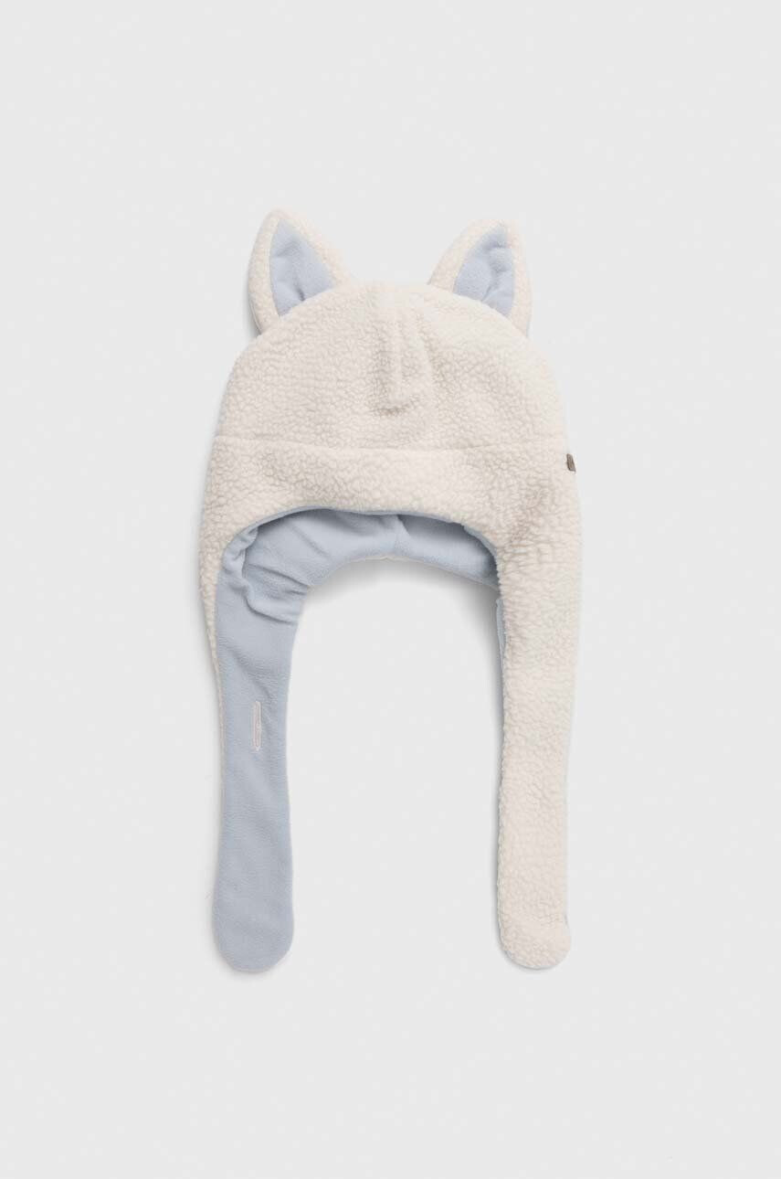 Columbia Detská čiapka Tiny Animal Beanie II béžová farba biela - Pepit.sk