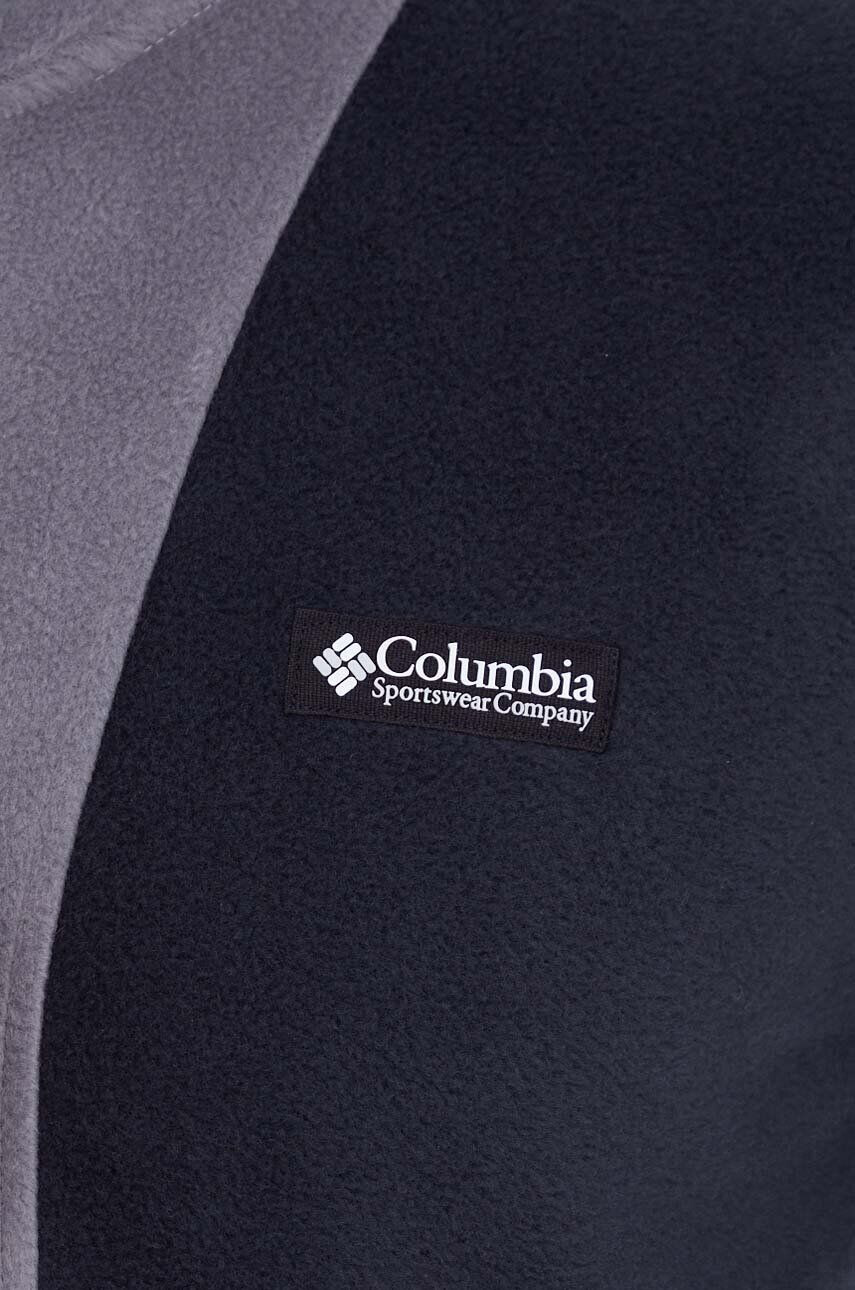 Columbia Mikina M Back Bowl FZ Fleece pánska šedá farba vzorovaná 1872794 - Pepit.sk