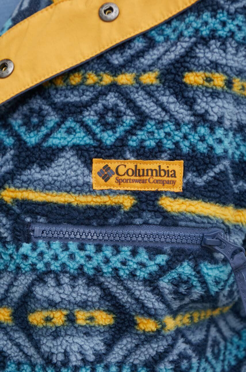 Columbia Mikina M Helvetia Hoodie tmavomodrá farba s kapucňou vzorovaná 2013705 - Pepit.sk