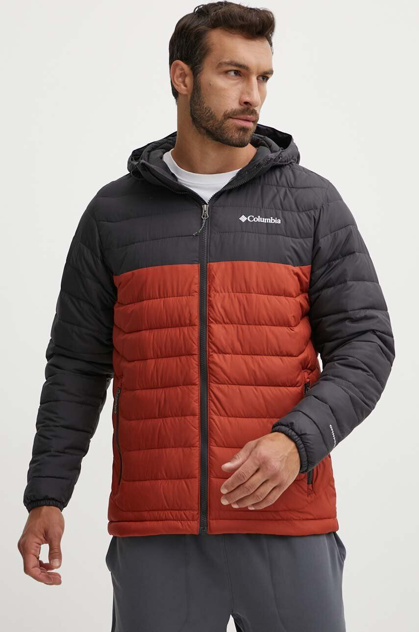 Columbia Športová bunda Powder Lite Hooded Jkt ružová farba zimná 1693931 - Pepit.sk