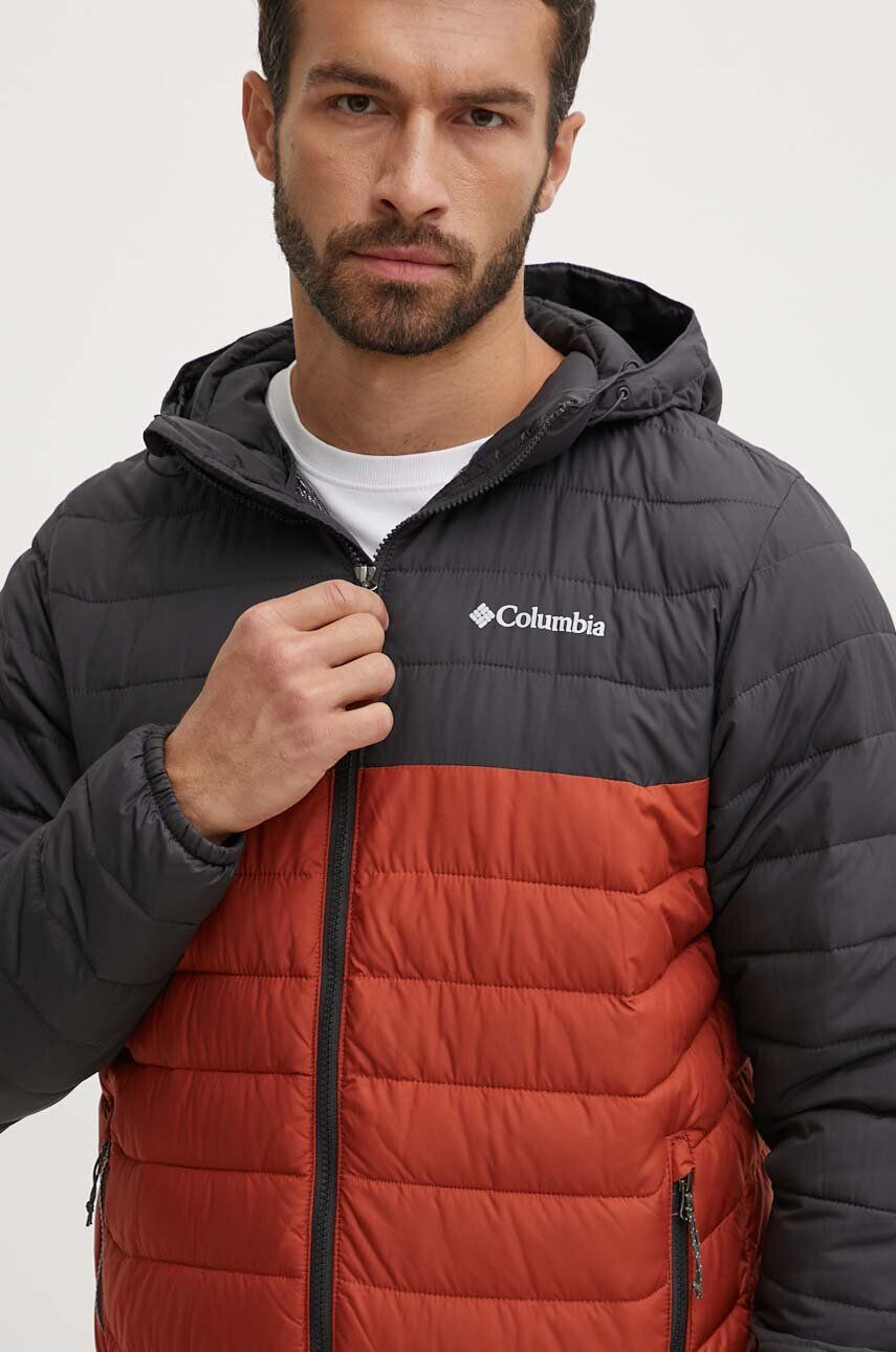 Columbia Športová bunda Powder Lite Hooded Jkt ružová farba zimná 1693931 - Pepit.sk