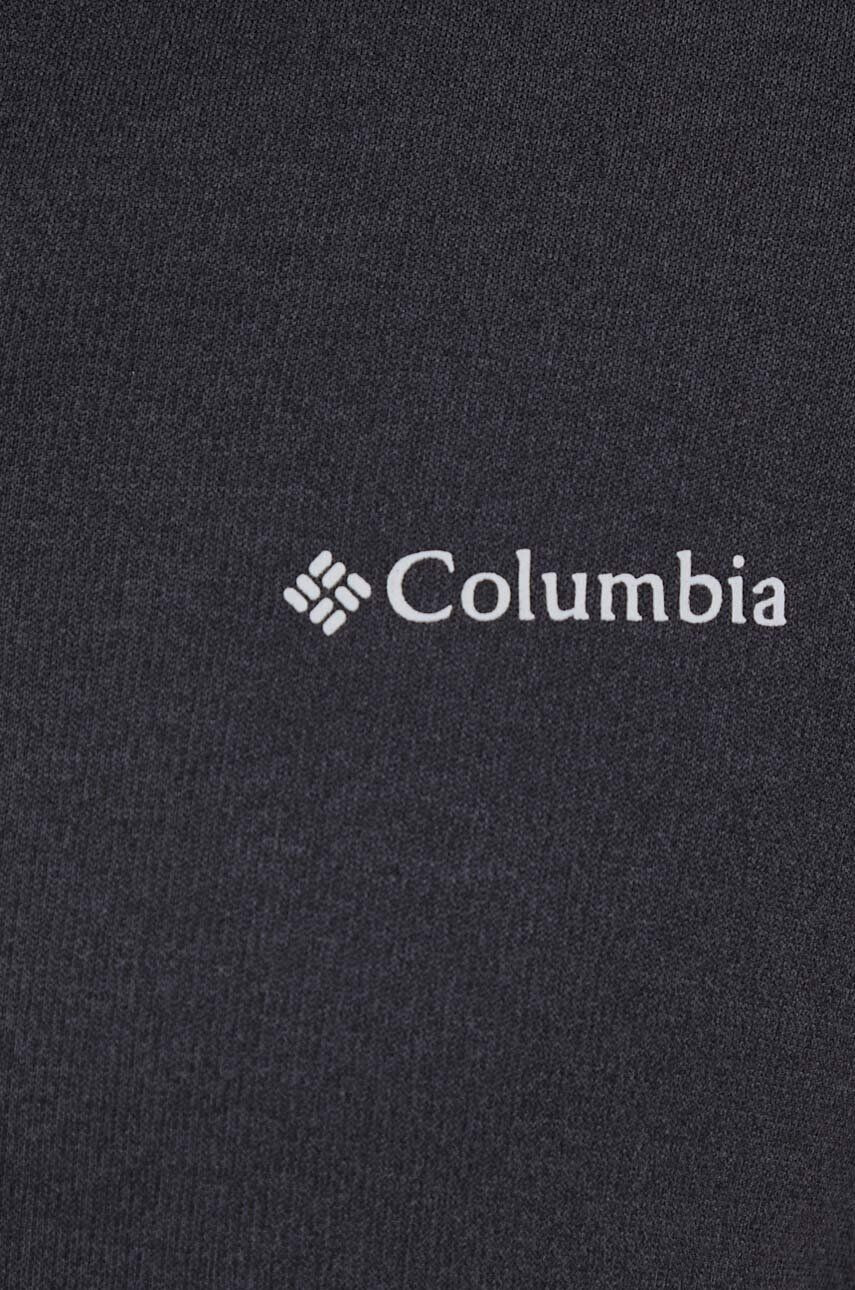 Columbia Športová mikina Col Hike Tech čierna farba jednofarebná - Pepit.sk