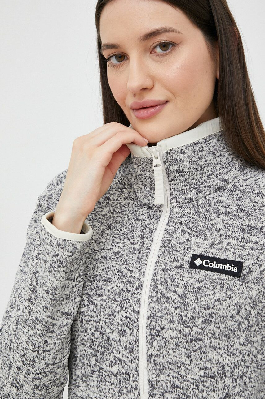 Columbia Športová mikina Sweater Weather dámska šedá farba melanžová - Pepit.sk