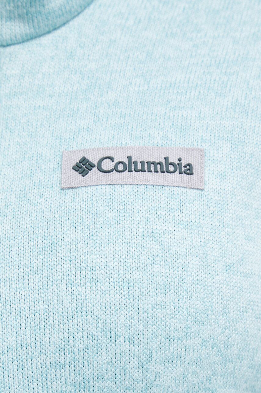 Columbia Športová mikina Sweater Weather tyrkysová farba melanžová - Pepit.sk