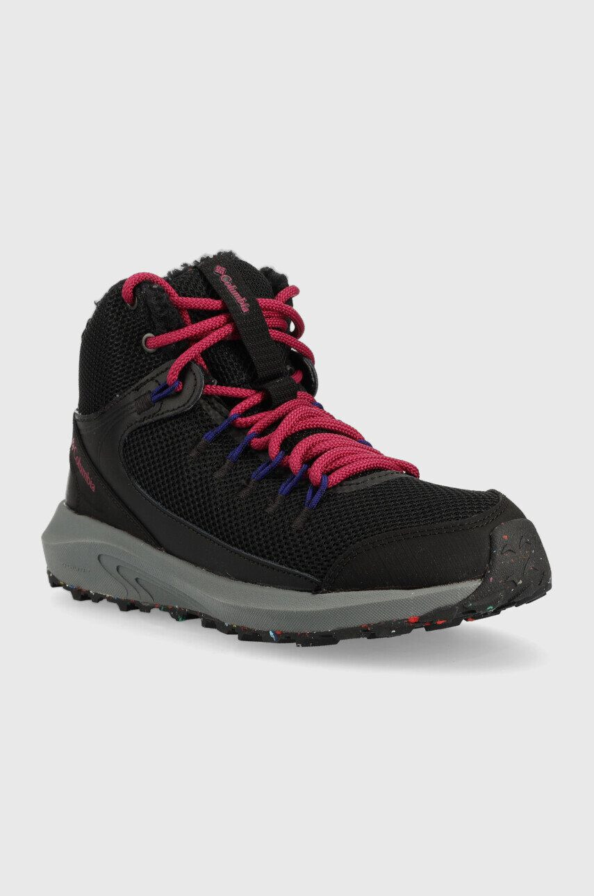 Columbia Topánky Trailstorm Mid Waterproof dámske čierna farba zateplené - Pepit.sk