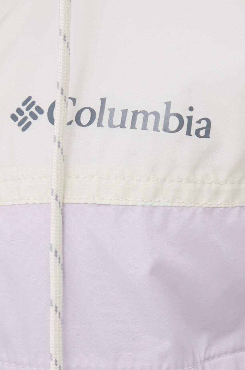 Columbia Turistická bunda Flash Challenger zelená farba - Pepit.sk