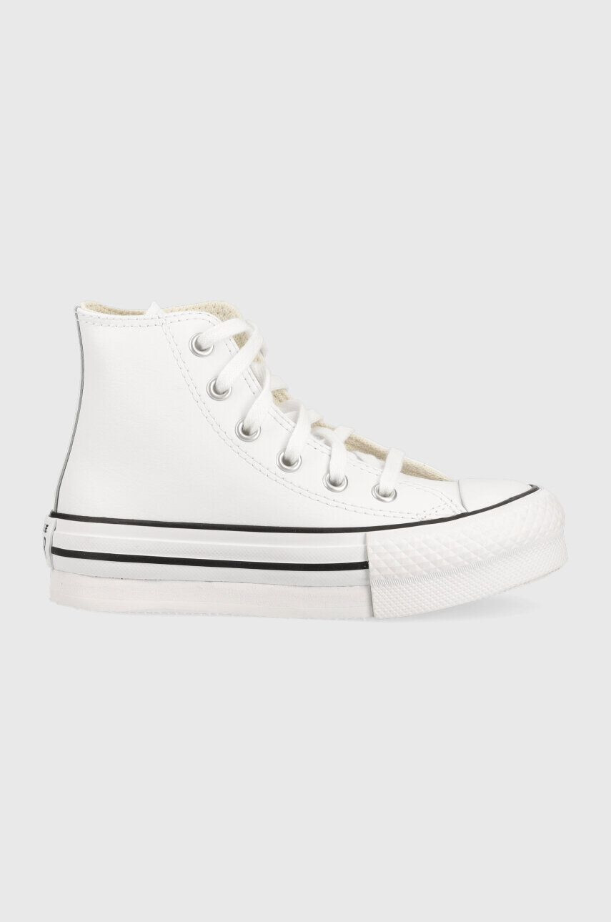 Converse Detské kožené tenisky CON OBUWIE A01016C EVA LIFT biela farba - Pepit.sk