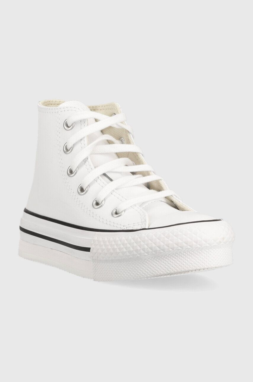 Converse Detské kožené tenisky CON OBUWIE A01016C EVA LIFT biela farba - Pepit.sk