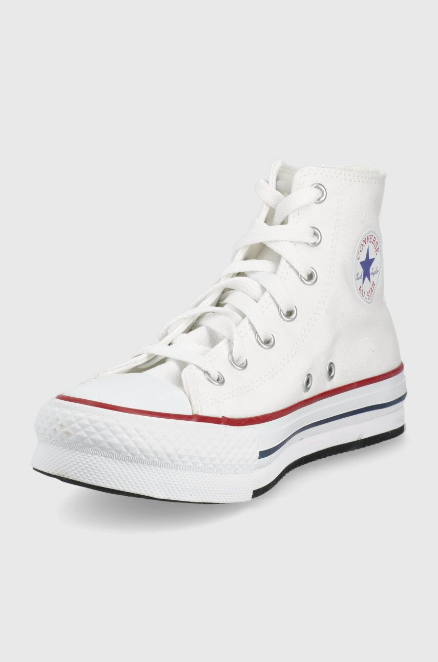 Converse Detské tenisky Chuck Taylor All Star Lift 272856C-White.Garn dámske biela farba - Pepit.sk