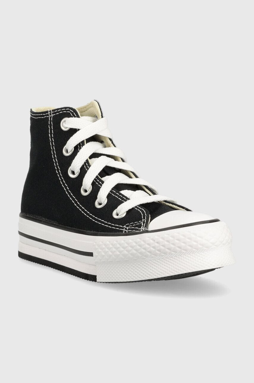 Converse Detské tenisky CHCK TAYLOR ALL STAR EVA LIFT 372859C čierna farba - Pepit.sk