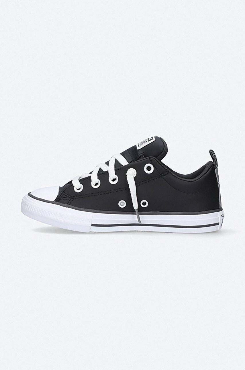 Converse Detské tenisky Chuck Taylor All Star Street čierna farba - Pepit.sk