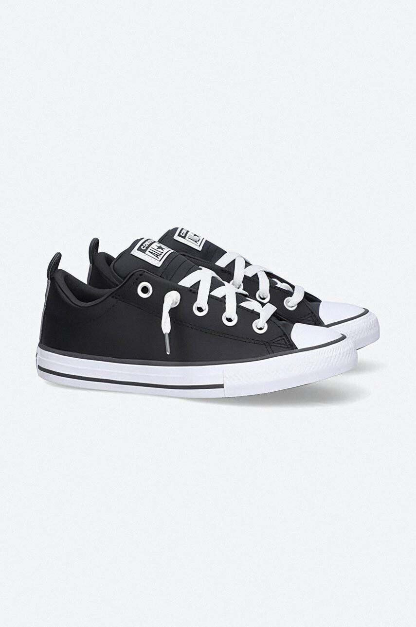 Converse Detské tenisky Chuck Taylor All Star Street čierna farba - Pepit.sk