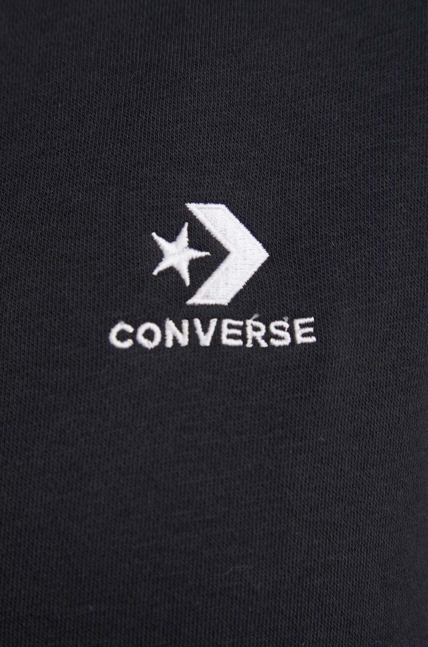 Converse Mikina 10024511.A01-BLACK čierna farba s kapucňou jednofarebná - Pepit.sk