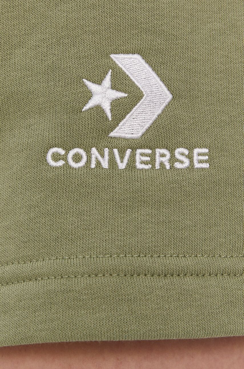 Converse Šortky dámske béžová farba jednofarebné stredne vysoký pás - Pepit.sk