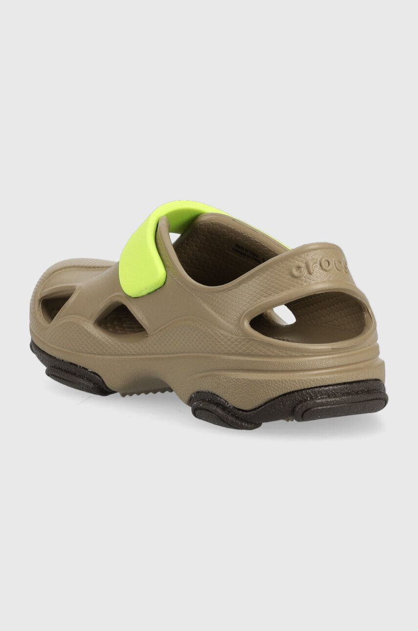 Crocs Detské sandále ALL TERRAIN FISHERMAN SANDAL zelená farba - Pepit.sk