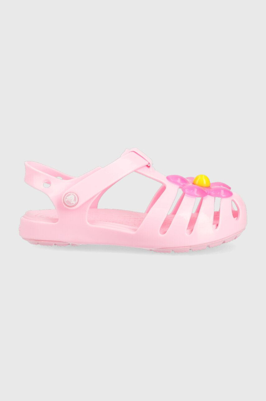 Crocs Detské sandále ISABELLA CHARM SANDAL ružová farba - Pepit.sk