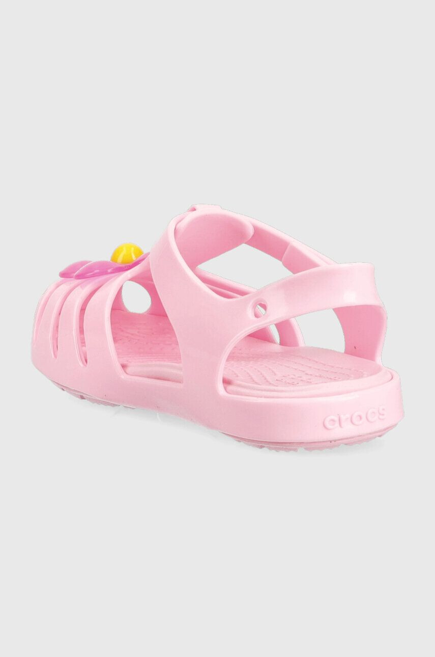 Crocs Detské sandále ISABELLA CHARM SANDAL ružová farba - Pepit.sk