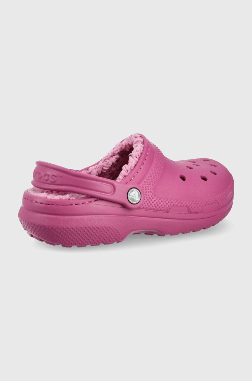 Crocs Papuče Classic Lined Clog fialová farba 203591 - Pepit.sk