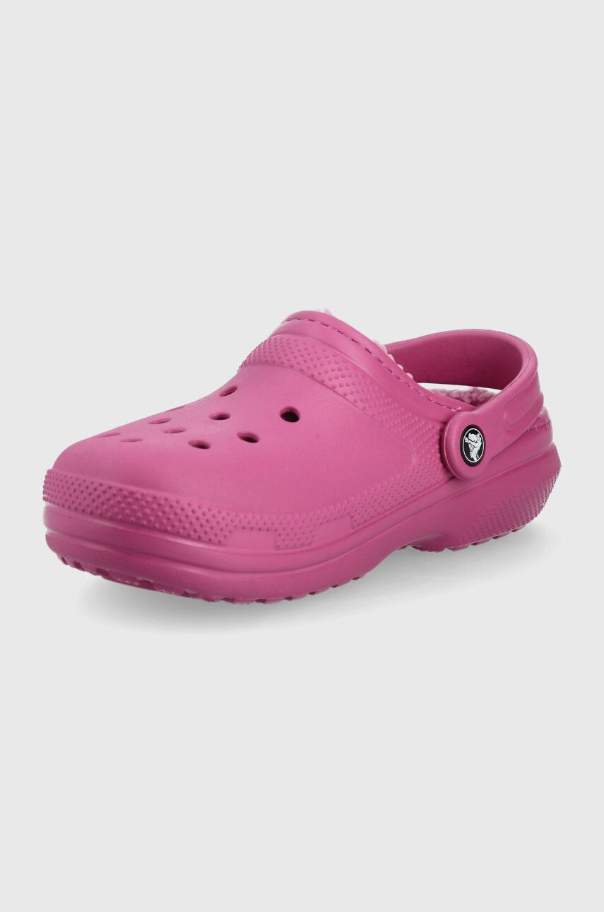 Crocs Papuče Classic Lined Clog fialová farba 203591 - Pepit.sk