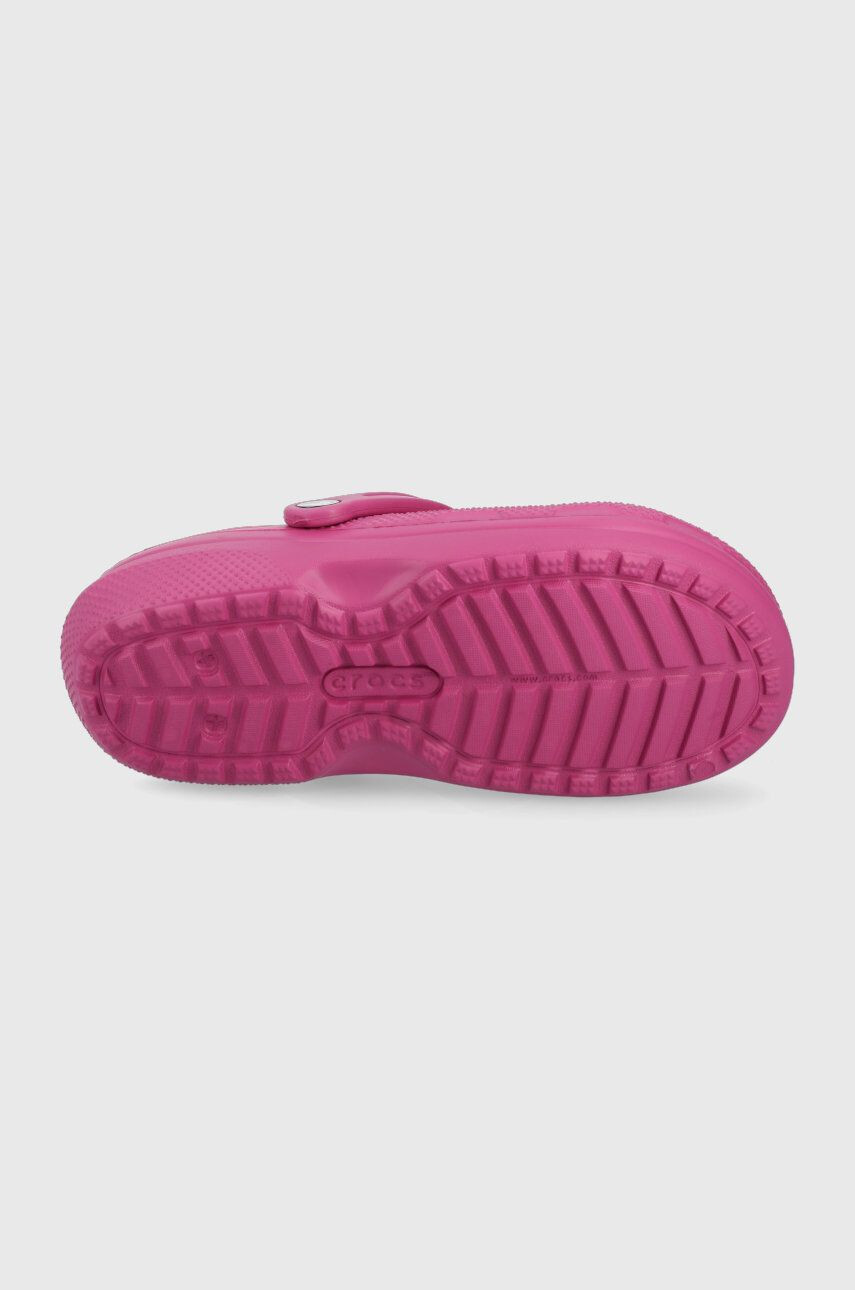 Crocs Papuče Classic Lined Clog fialová farba 203591 - Pepit.sk