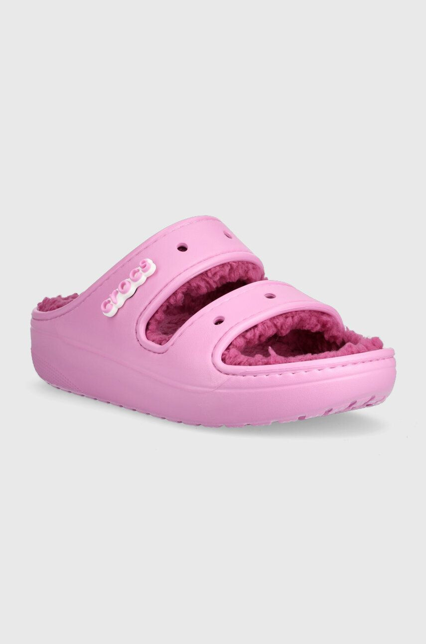 Crocs Papuče Classic Cozzzy Sandal ružová farba 207446 - Pepit.sk