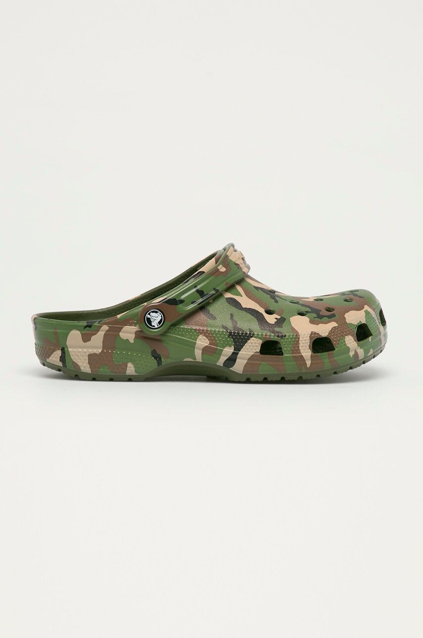 Crocs Šľapky Classic Pritned Camo Clog RINTED.CAMO.CLOG.206454-ARMYGREEN/ pánske zelená farba 206454 - Pepit.sk