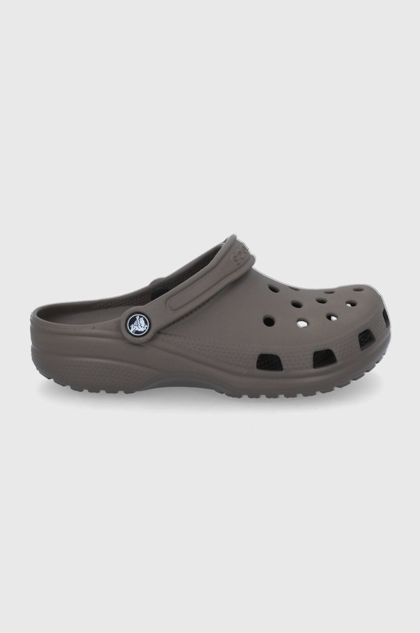 Crocs Šľapky Classic hnedá farba 10001 - Pepit.sk