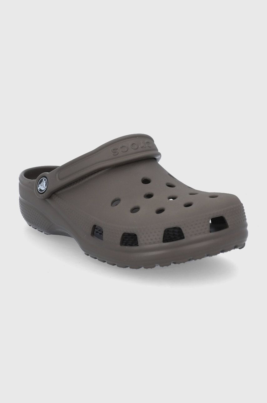 Crocs Šľapky Classic hnedá farba 10001 - Pepit.sk