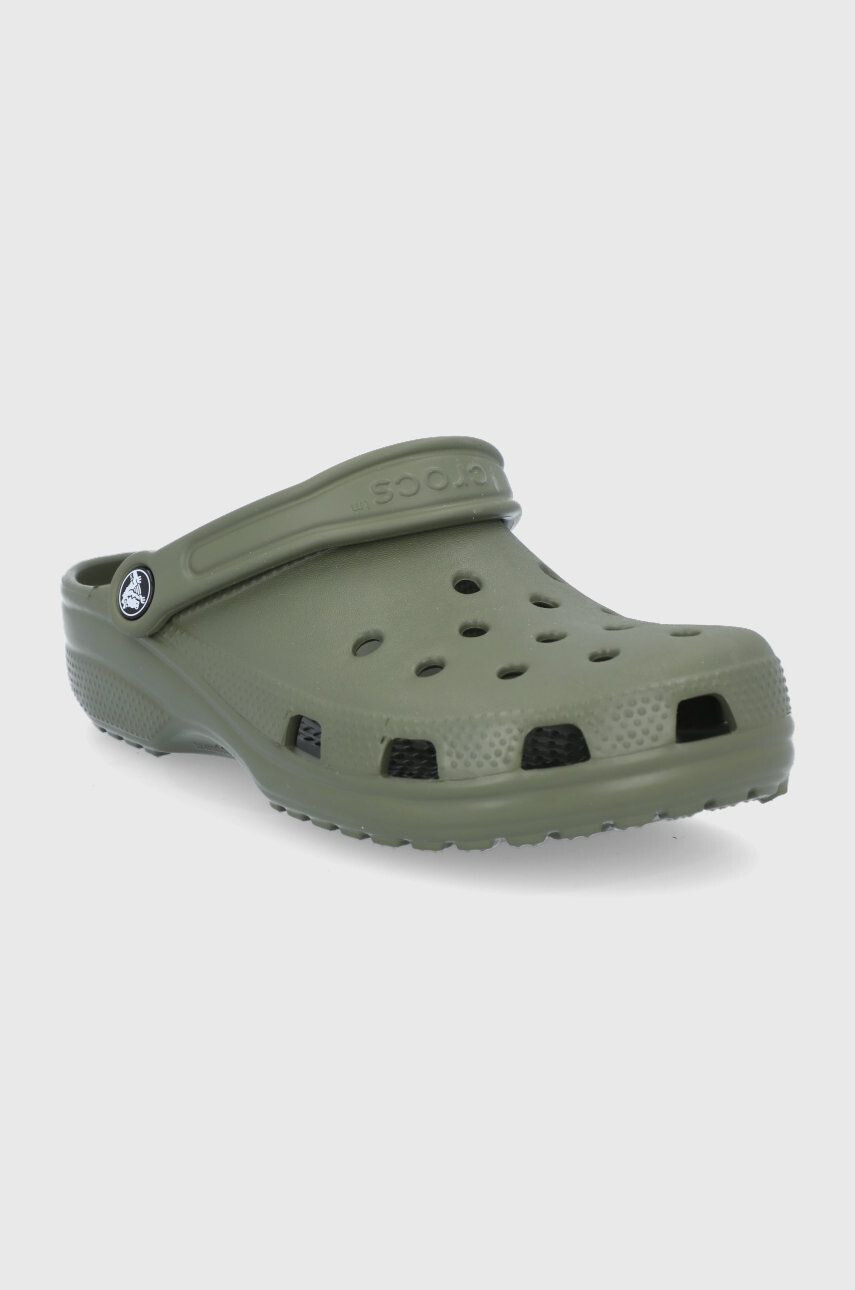 Crocs Šľapky Classic dámske zelená farba 10001 - Pepit.sk