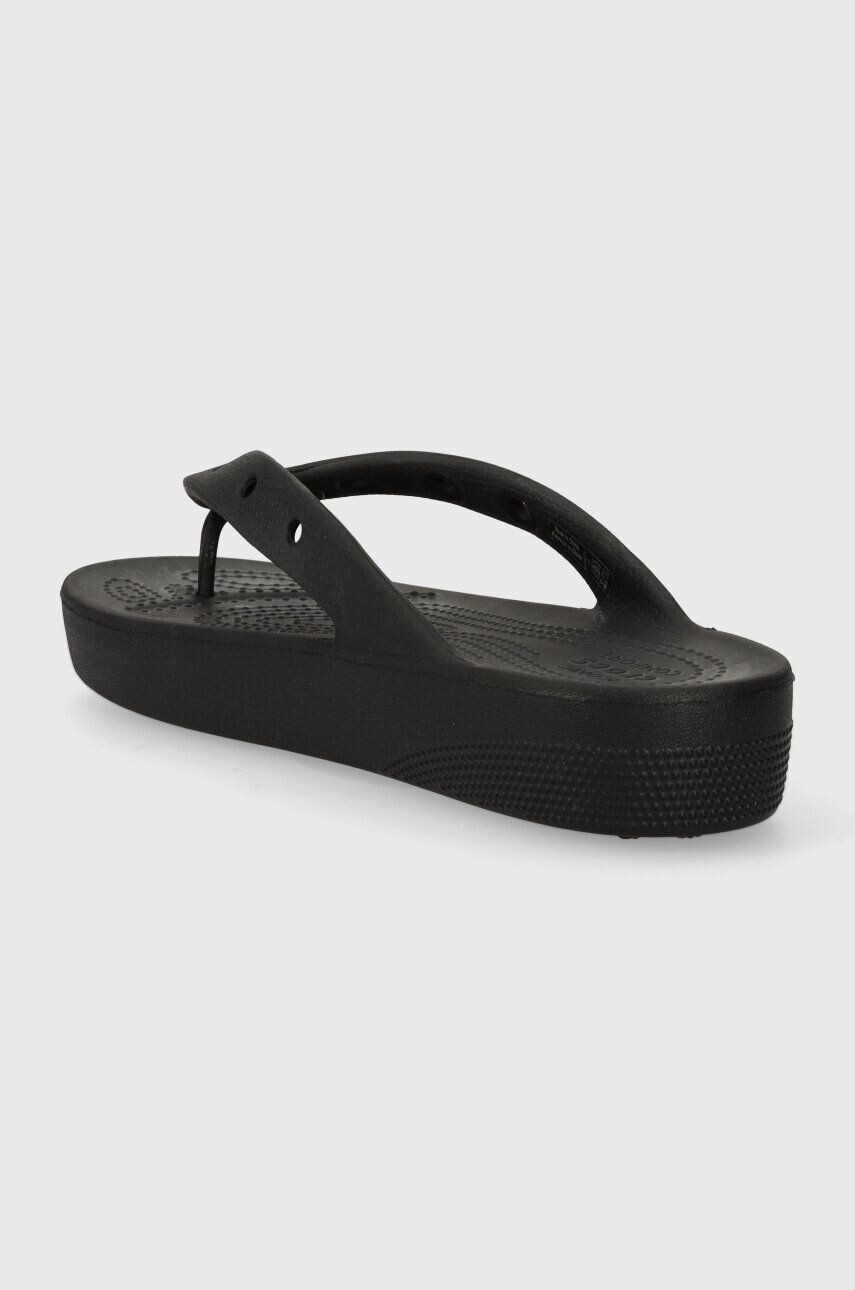 Crocs Žabky Classic Platform Flip W dámske čierna farba na platforme 207714 - Pepit.sk