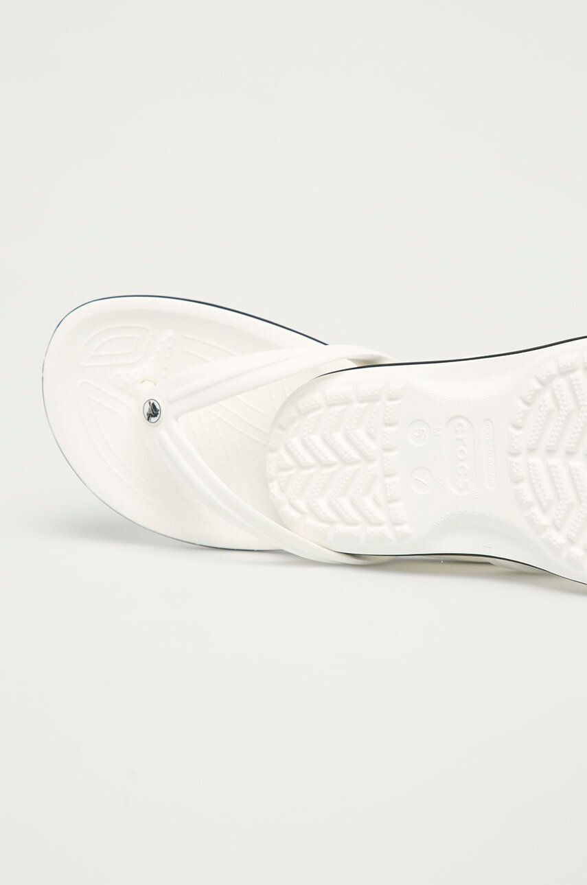 Crocs Žabky OCS.CROCBAND.FLIP.11033-WHITE dámske biela farba - Pepit.sk