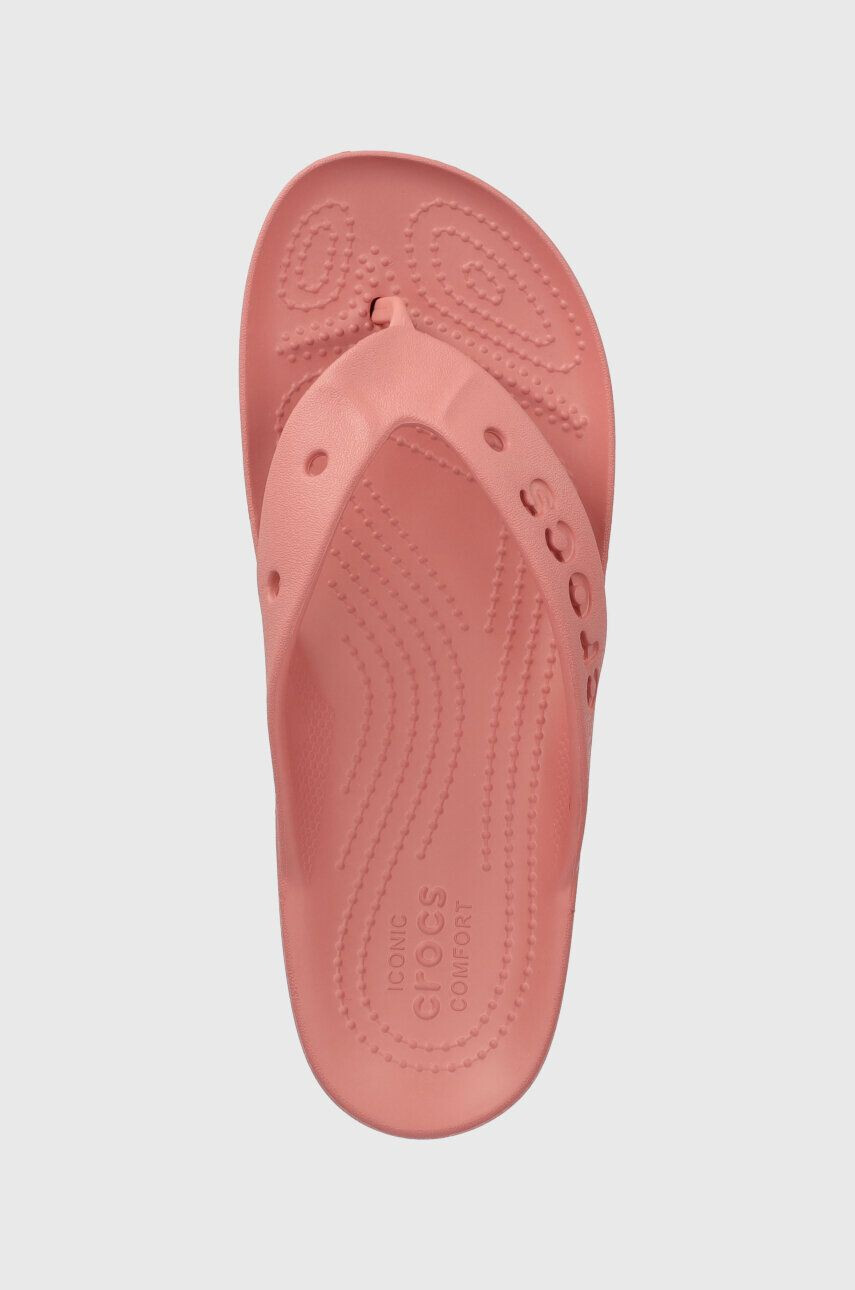 Crocs Žabky Baya Platform Flip dámske ružová farba na platforme 208395 - Pepit.sk