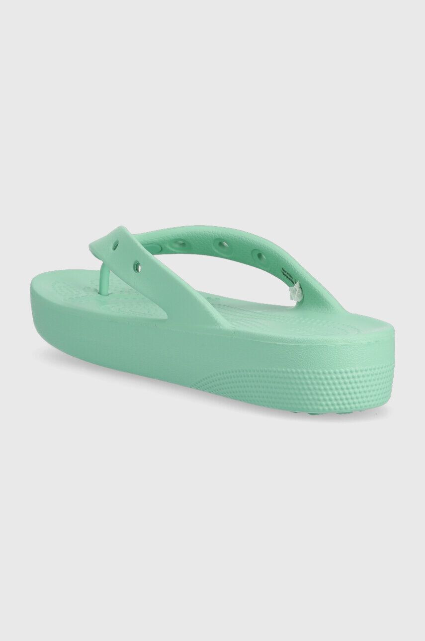 Crocs Žabky Classic Platform Flip 207714.3UG-3UG dámske tyrkysová farba na platforme 207714 - Pepit.sk